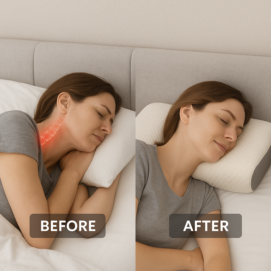OrthoWell™ - The Finest Neck Pillow for Restful Sleep and Lasting Well-Being.