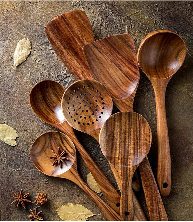TeakMaster Wooden Tableware
