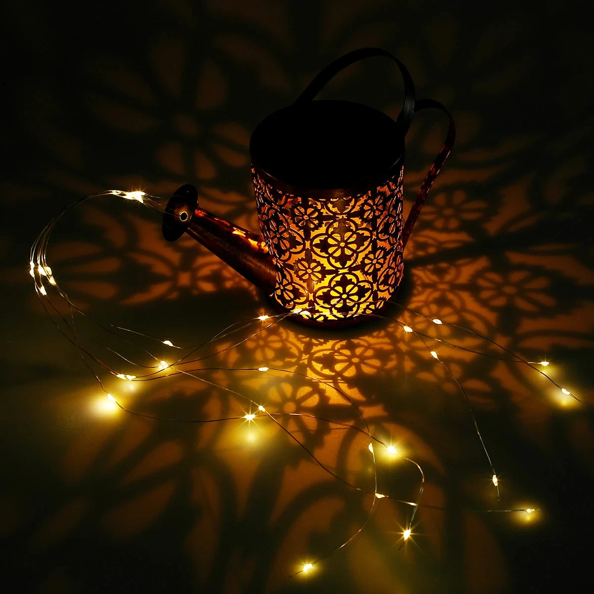 LED Solar Watering Can - Decorative Lamp for Garden and Outdoors